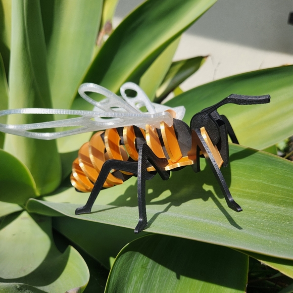 Hand Crafted | Toys | Bee Model Honeybee 3d Puzzle Honey Bees Classroom ...